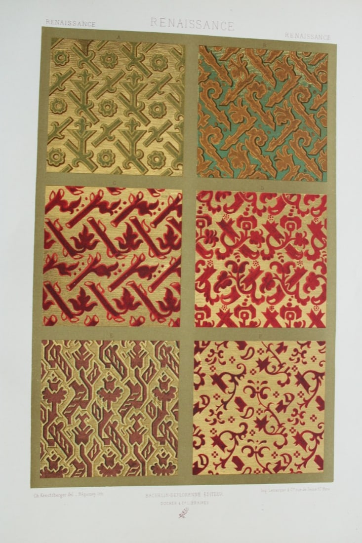 Dupont-Auberville - Chromolithograph of decorative art 1881. (1 of 1)