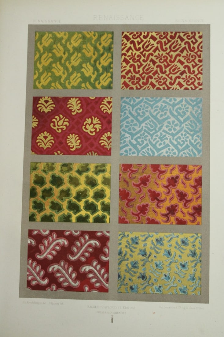 Dupont-Auberville - Chromolithograph of decorative art 1881. (1 of 1)