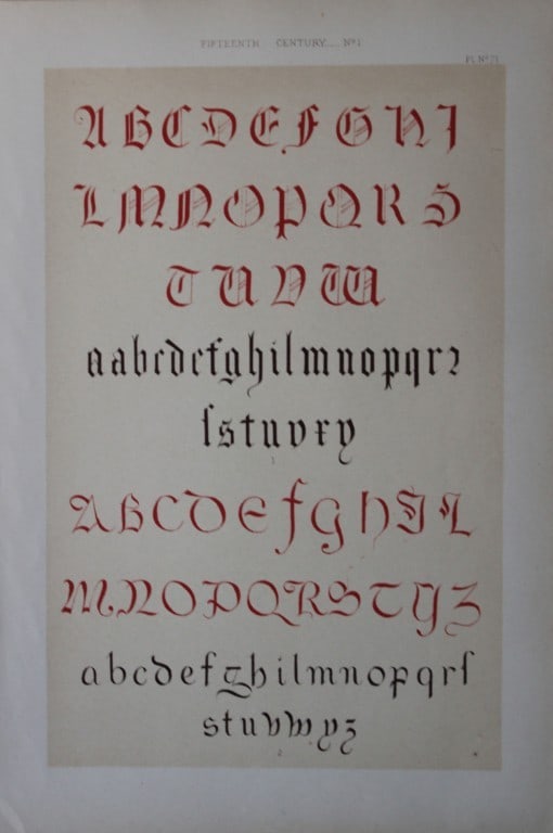 Tymms and Digby Wyatt - Chromolithographic print from the Art of Illuminating 1860 (1 of 1)