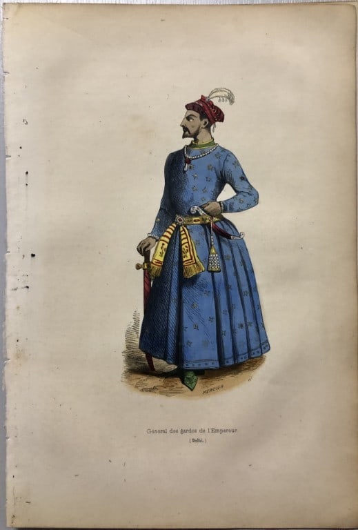 A Wahlen - Woodcut engraving of General of Emperor's guards 1843 (1 of 1)