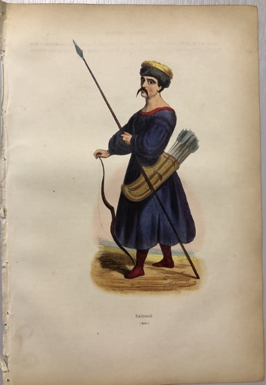 A Wahlen - Engraving of Kalmouk man 1843 (1 of 1)