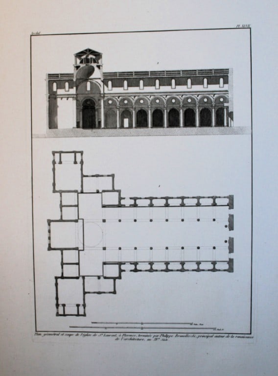 Seroux D'Agincourt - Engraving of monuments in France 1823: This engraving is from Histoire de l'art par les monumens, depuis sa de?cadence au IVe sie?cle jusqu'a? son renouvellement au XIVe (History of art through monuments, from its decline in the 4th centur