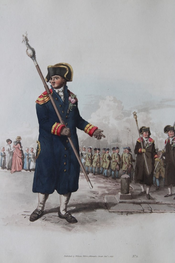 William H Pyne - Beadle of the Church 1808: This aquatint engraving is from The Costumes of Great Britain designed, engraved and written by William Henry Pyne, published in 1808 by William Miller, London. Size: Approx 14in x 10.25in (36cm x 26c