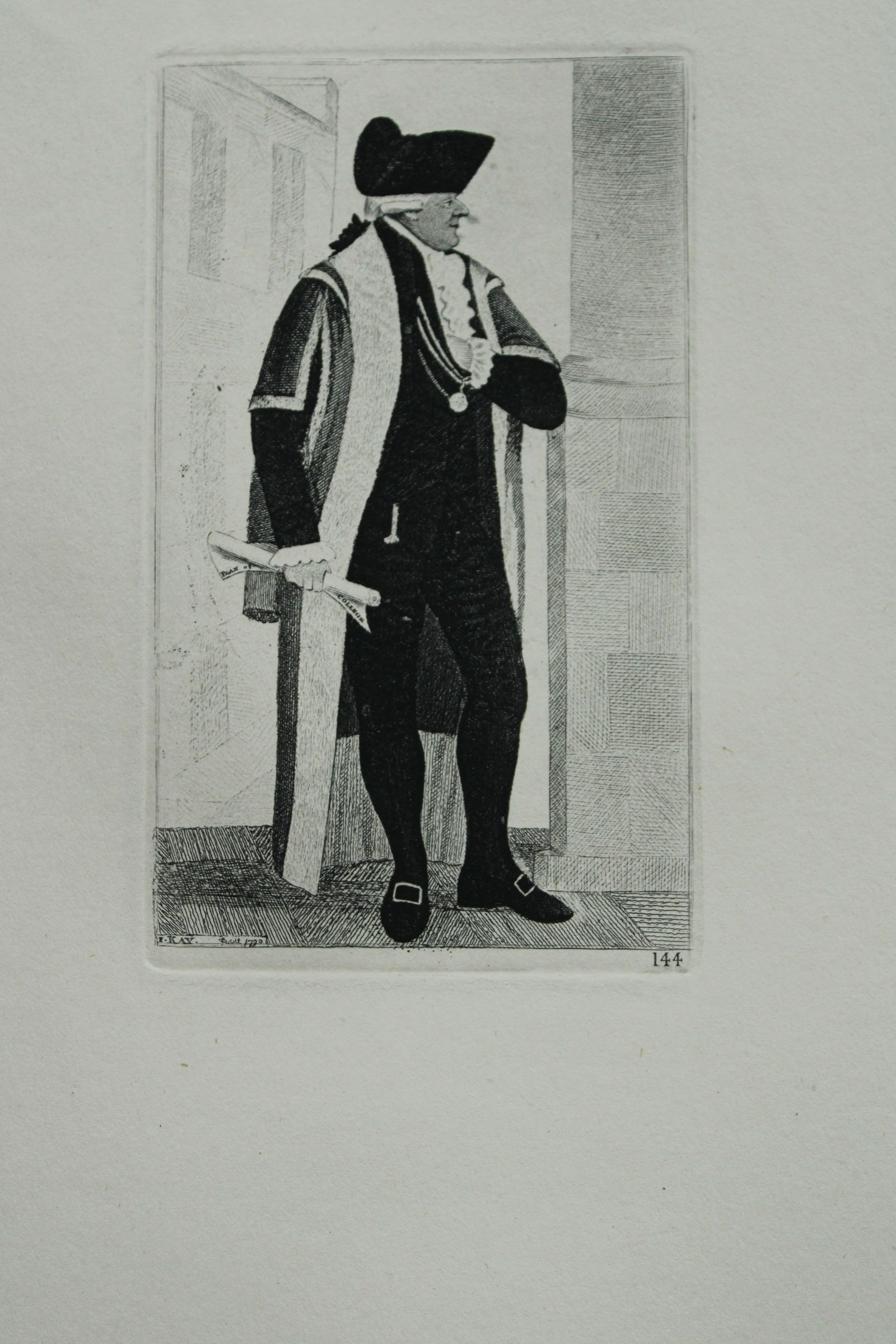 John Kay - 2 etchings of Scottish characters 1877 (1 of 2)