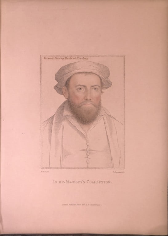 Portrait of Earl of Derby by Hans Holbein 1828 (1 of 1)