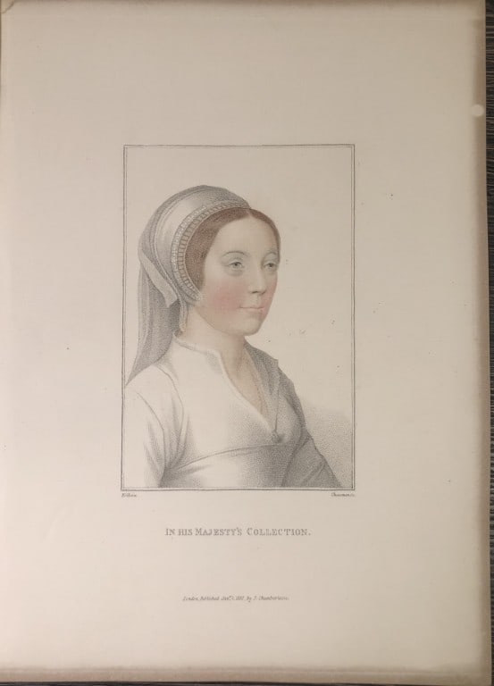 Portrait of Queen Catherine Howard by Hans Holbein 1828 (1 of 1)