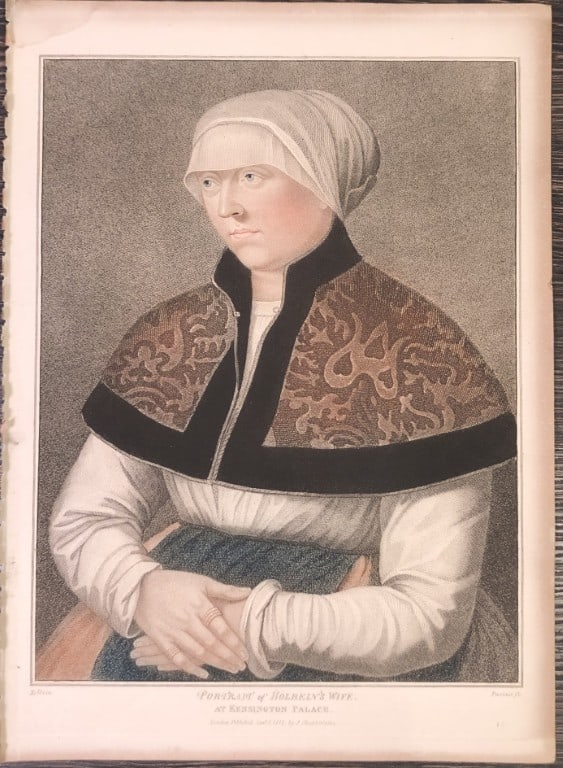 Portrait of Hans Holbein's wife by Hans Holbein 1828 (1 of 1)