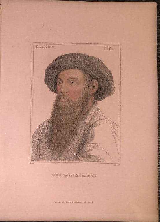 Portrait of Sir Gawen Carew by Hans Holbein 1828 (1 of 1)