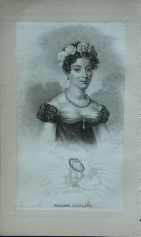 MF Dien - Madame Angelica Catalani 1818: Size: approx 6.5in x 8.5in (16cm x 21cm)