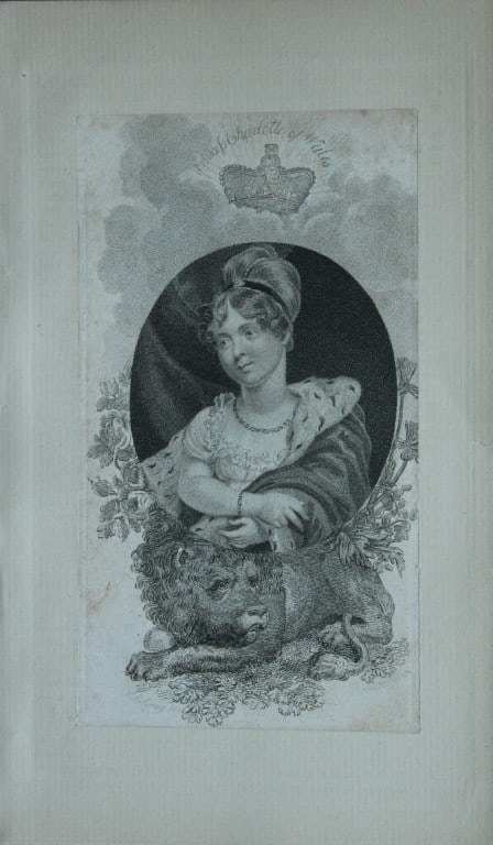 Edward Scriven - HRH Princess Charlotte of Wales 1822: Size: approx 6.5in x 8.5in (16cm x 21cm)