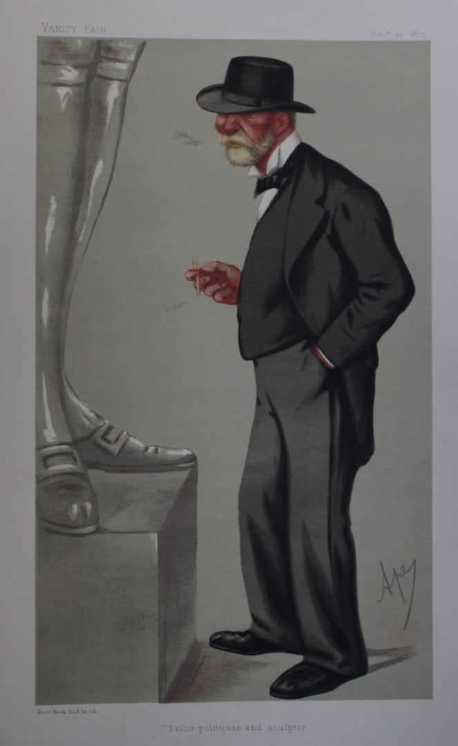 Admiral Rt Hon Lord Clarence Paget KCB - Sailor, politician and sculptor by Ape 1875 (1 of 2)