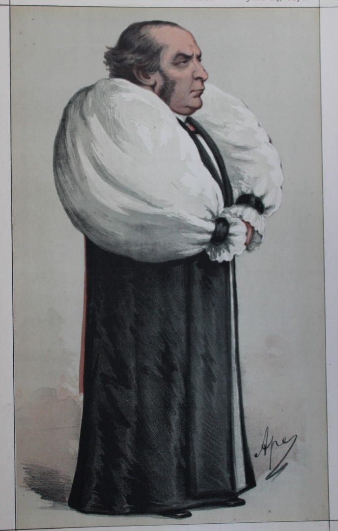 William Thomson, Archbishop of York - The Archbishop of Society by Ape 1871: This print was drawn by the Italian artist Carlo Pellegrini (Ape).Vanity Fair was subtitled A Weekly Show of Political, Social and Literary Wares and was founded by Thomas Gibson Bowles (who signed hi