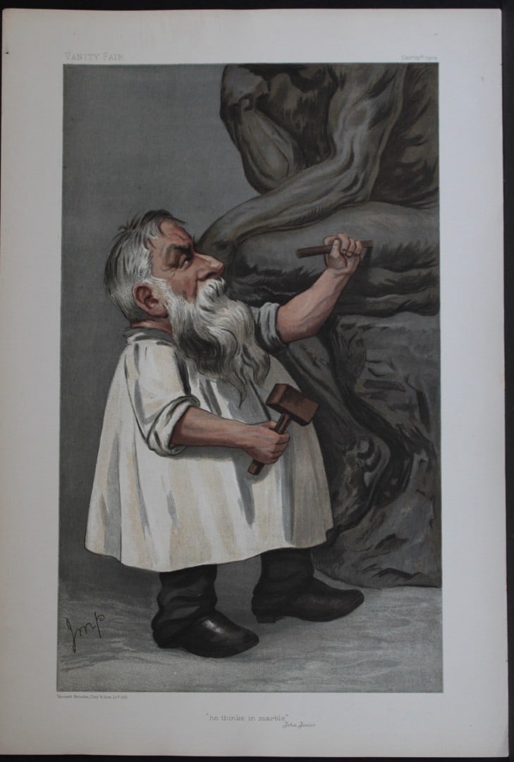 Auguste Rodin - he thinks in marble by Jehu Junior 1904 (1 of 2)