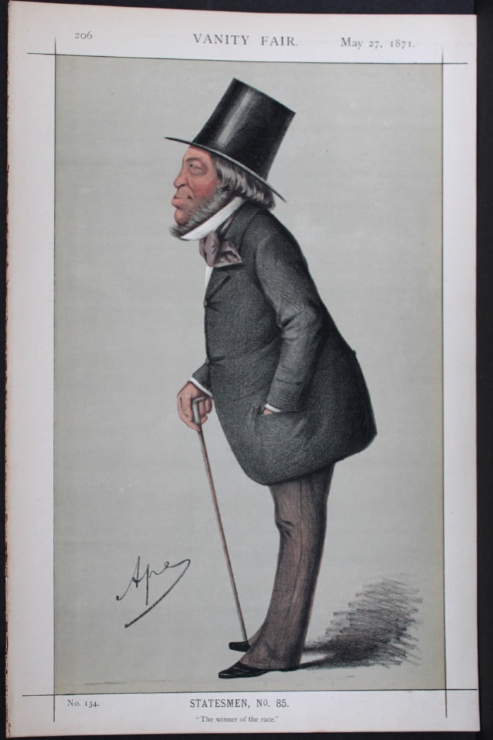 Baron Mayer Amschel de Rothschild - The winner of the race by Ape 1871 (1 of 2)