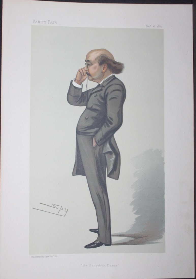 Dion Boucicault - the Sensation Drama by Spy 1882 (1 of 2)