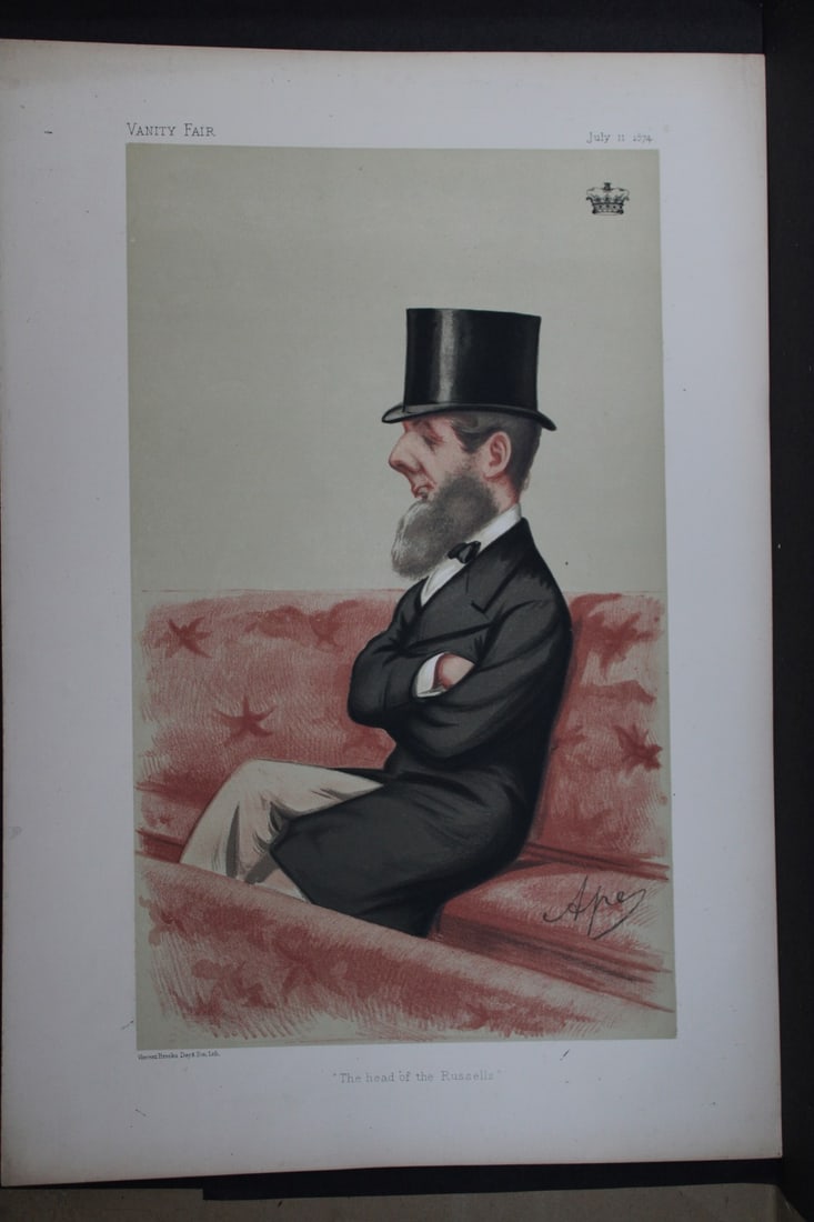 Francis Russell, 9th Duke of Bedford - The head of the Russells by Ape 1874 (1 of 2)