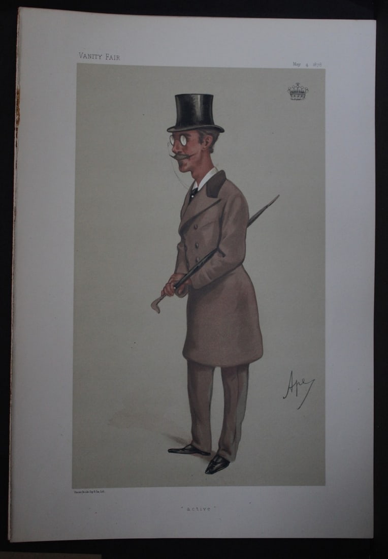 Windham Thomas Wyndham-Quin, 4th Earl Dunraven and Mount-Earl KP - active by Ape 1878 (1 of 2)