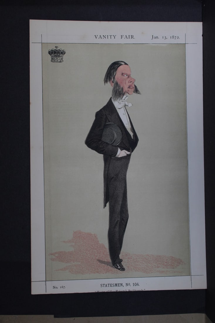 Richard Boyle, 9th Earl of Cork and Orrery - Master of Her Majesty's Buckhounds by Cecioni 1872 (1 of 2)