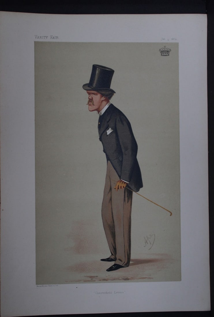 William Ulick O'Connor Cuffe, 4th Earl of Desart - Chesterfield Letters by Ape 1873 (1 of 2)