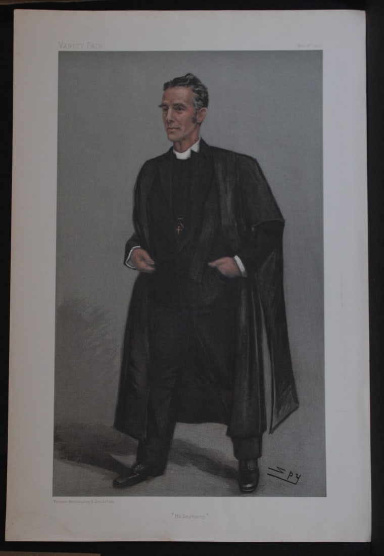 Rev Hon Canon Edward Lyttelton, Eton - Haileybury by Spy 1901 (1 of 2)