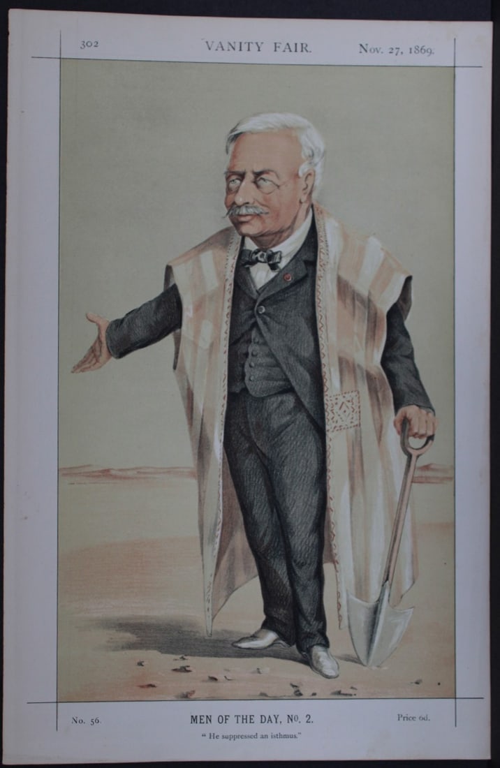 Ferdinand Marie, Le Viscomte de Lesseps - He suppressed an isthmus by Coide 1869 (1 of 2)