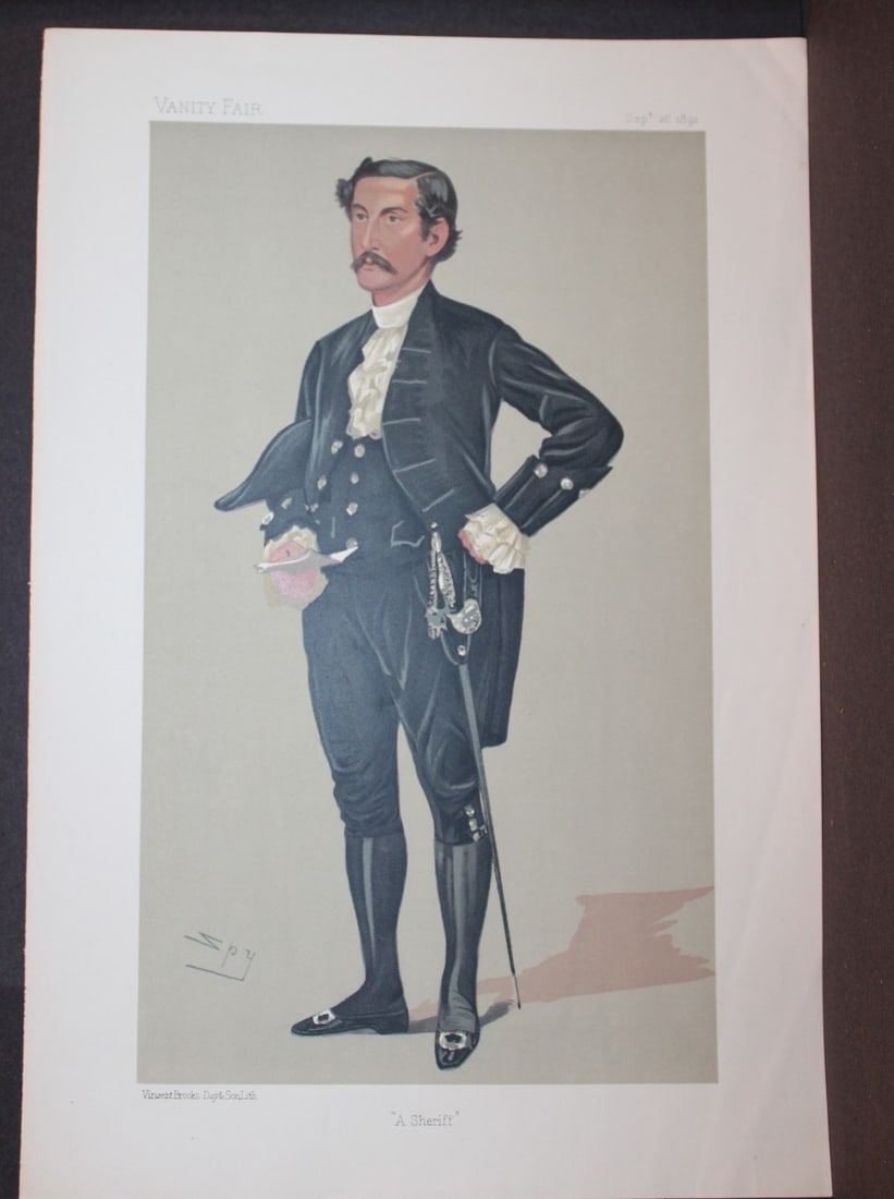 Harry Seymour Foster MP - A Sheriff by Spy 1891 (1 of 2)