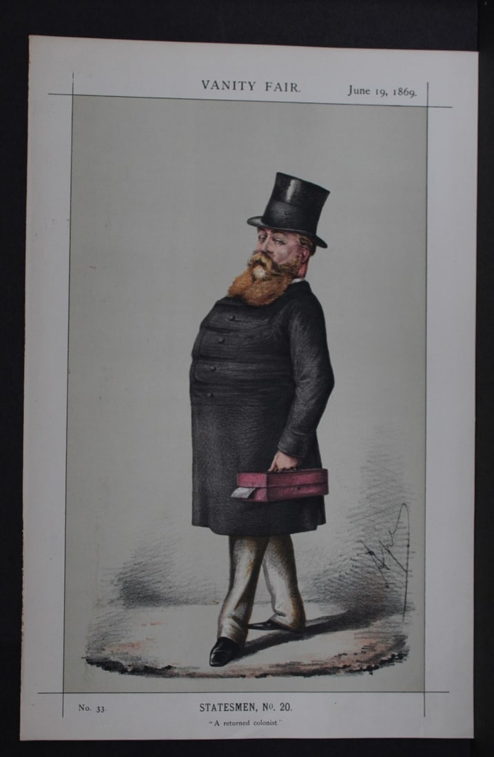 Hugh Childers - A returned colonist by Ape 1869 (1 of 2)