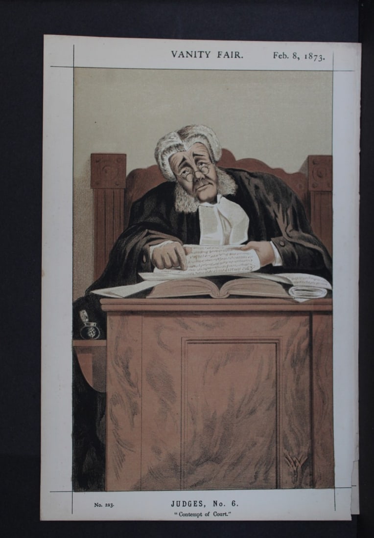 Sir James Bacon - Contempt of Court by WV 1873 (1 of 2)