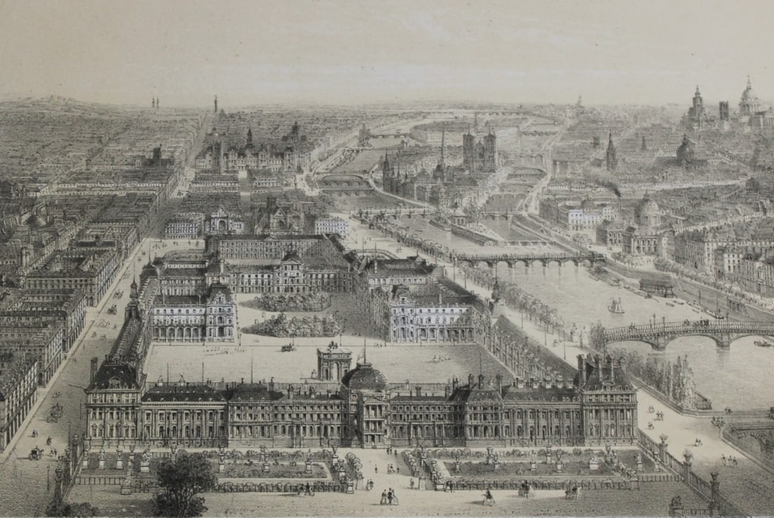 Charles Riviere - Vue Generale du Louvre 1867 (1 of 2)