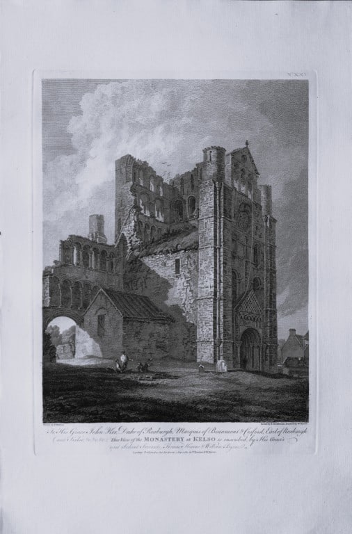 Thomas Hearne - The Monastery at Kelso Roxburghshire 1786 (1 of 2)
