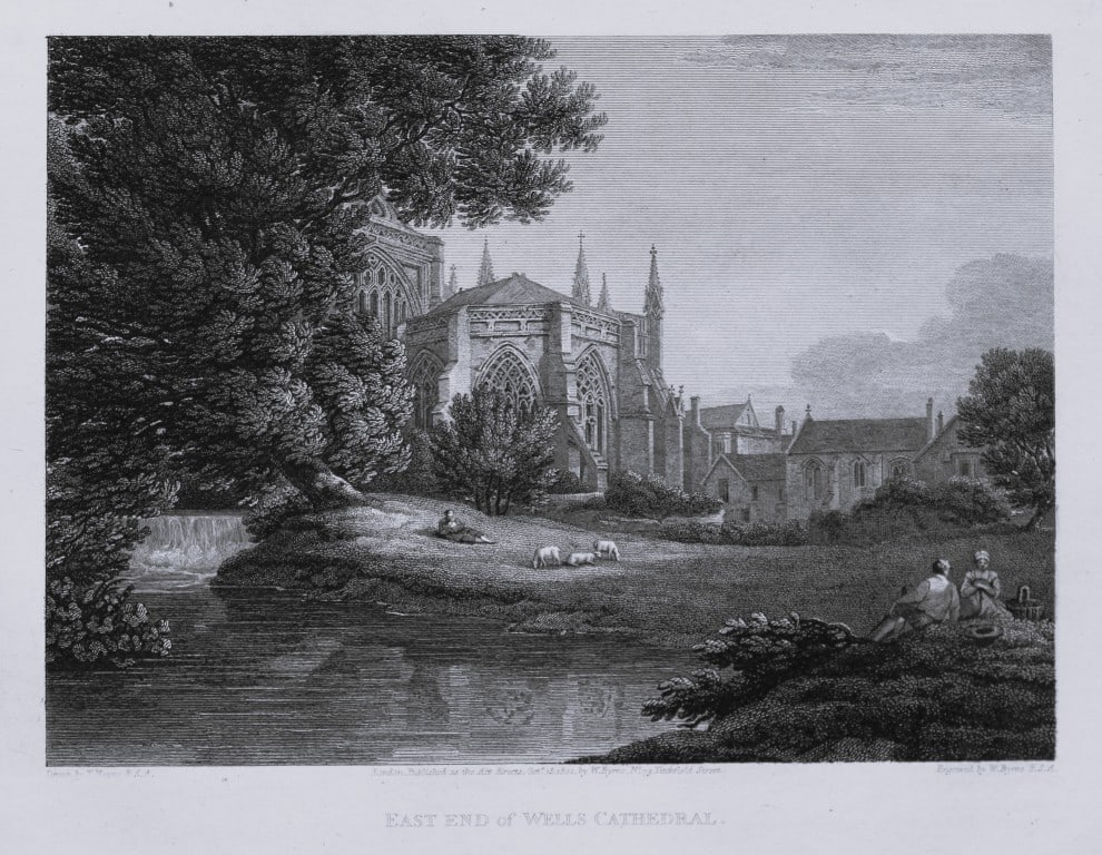 Thomas Hearne - Wells Cathedral, Somerset 1786 (1 of 2)
