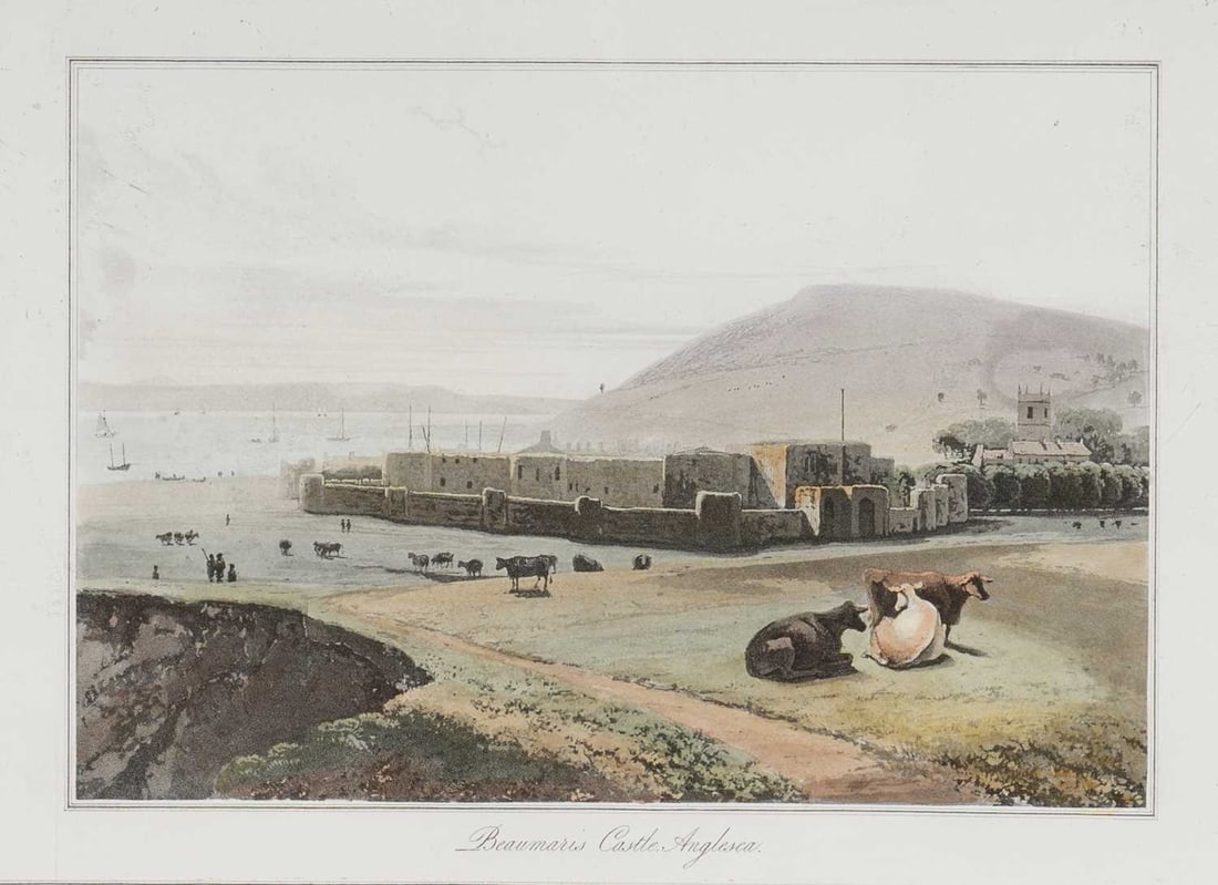 W Daniell - Beaumaris Castle, Anglesea c1820 (1 of 2)