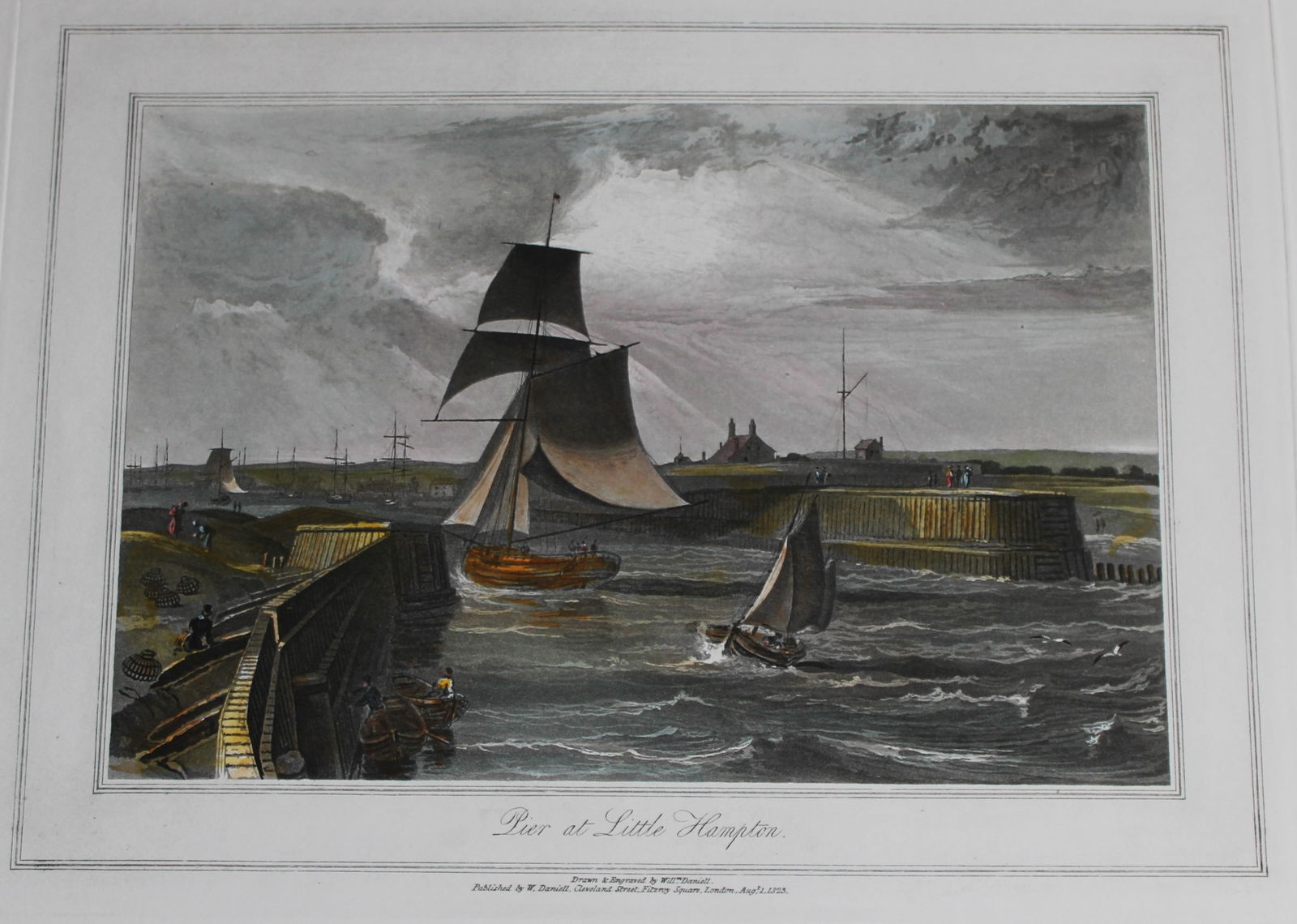 W Daniell - Pier at Little Hampton c1820 (1 of 2)