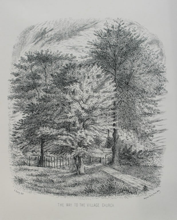 Bemrose - The Way to the Village Church, Derbyshire 1868 (1 of 2)