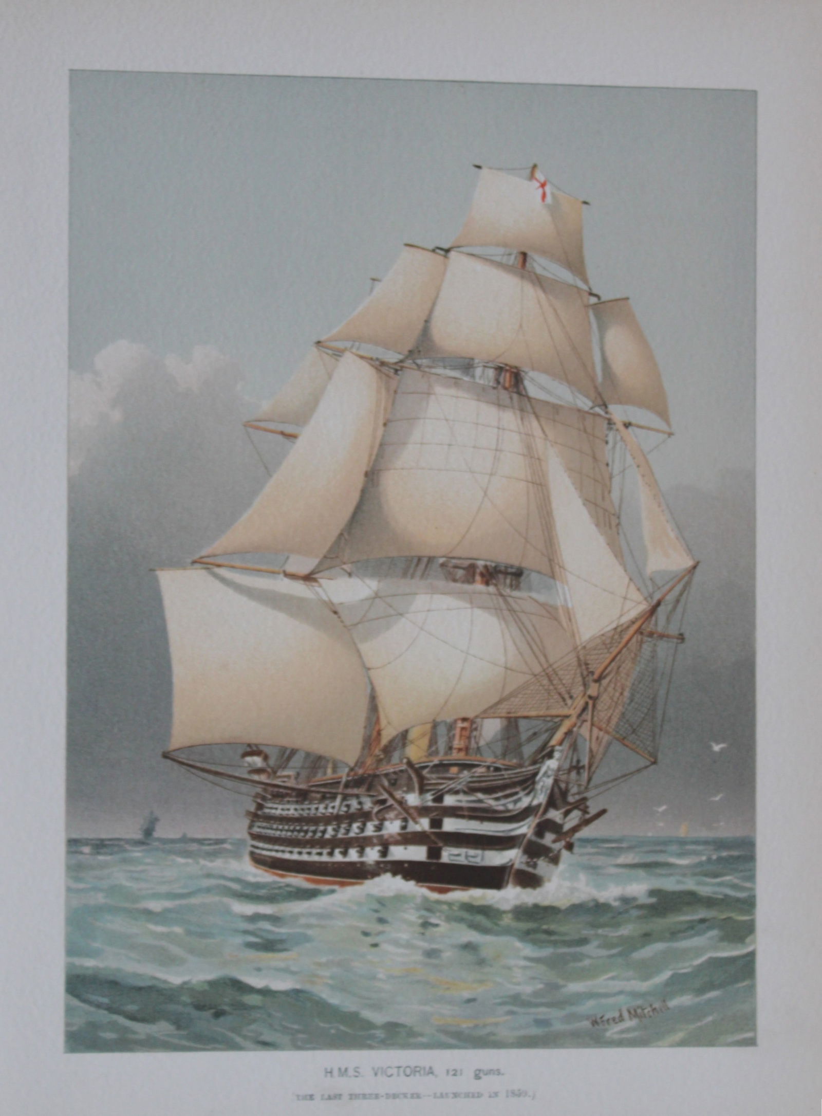 WF Mitchell - HMS Victoria 1890 (1 of 1)