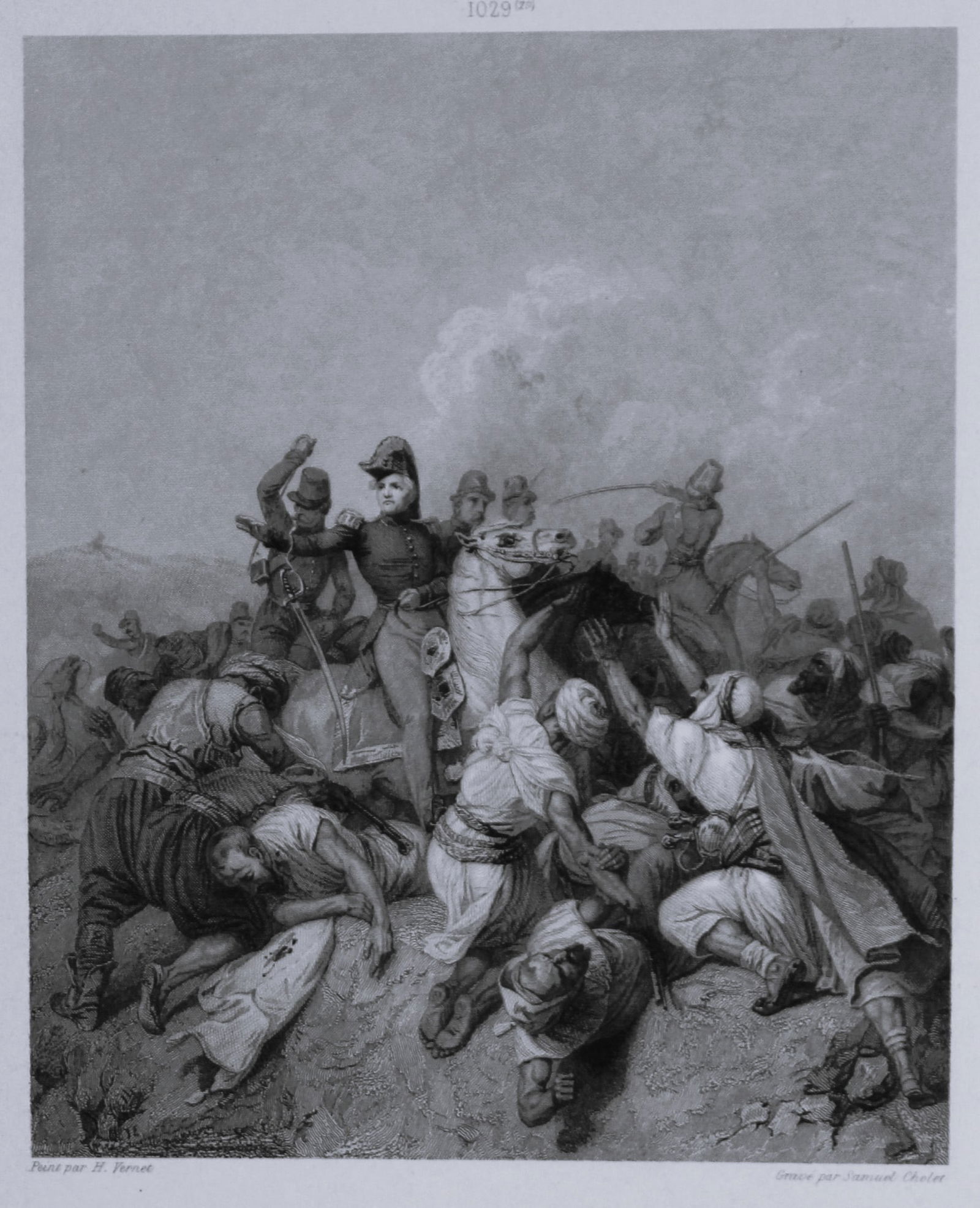 H Vernet - Battle of Sickak engraved by S Cholet 1868 (1 of 3)