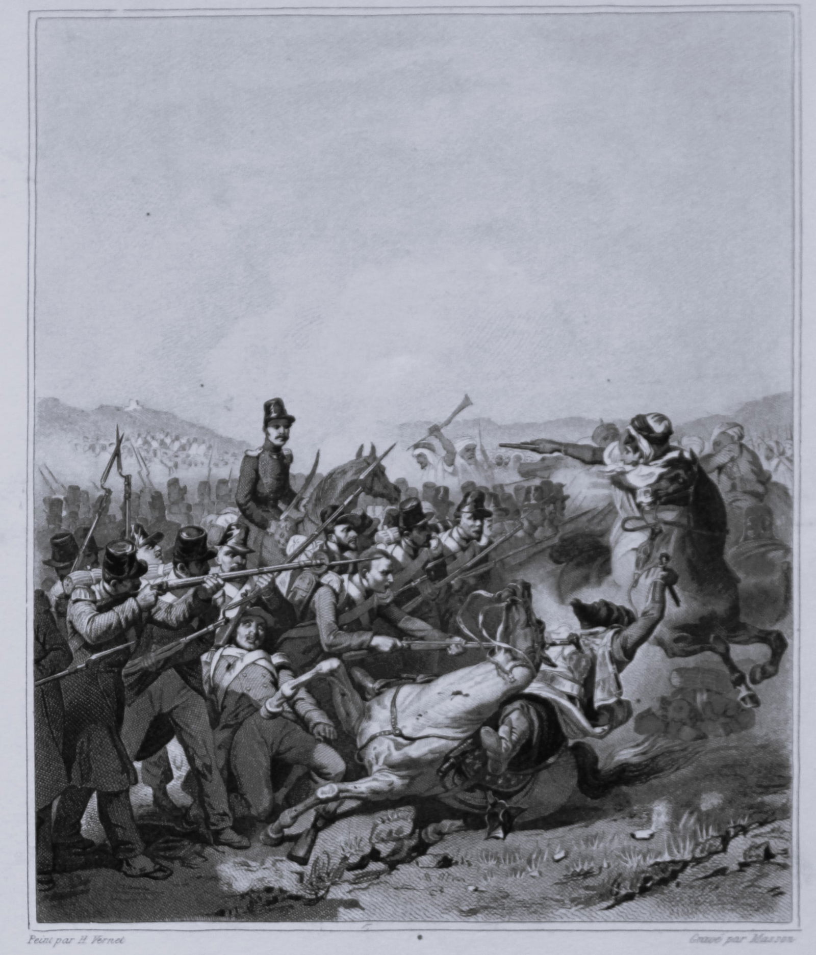 H Vernet - Battle of Somah engraved by Masson 1868 (1 of 3)