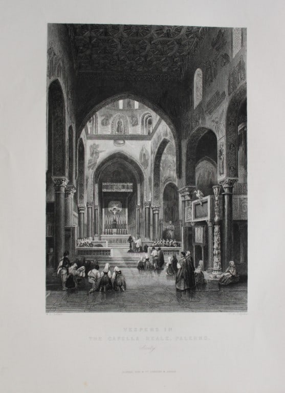 Rev. Wright - Baptismal Font, Palermo Cathedral 1839 (1 of 1)