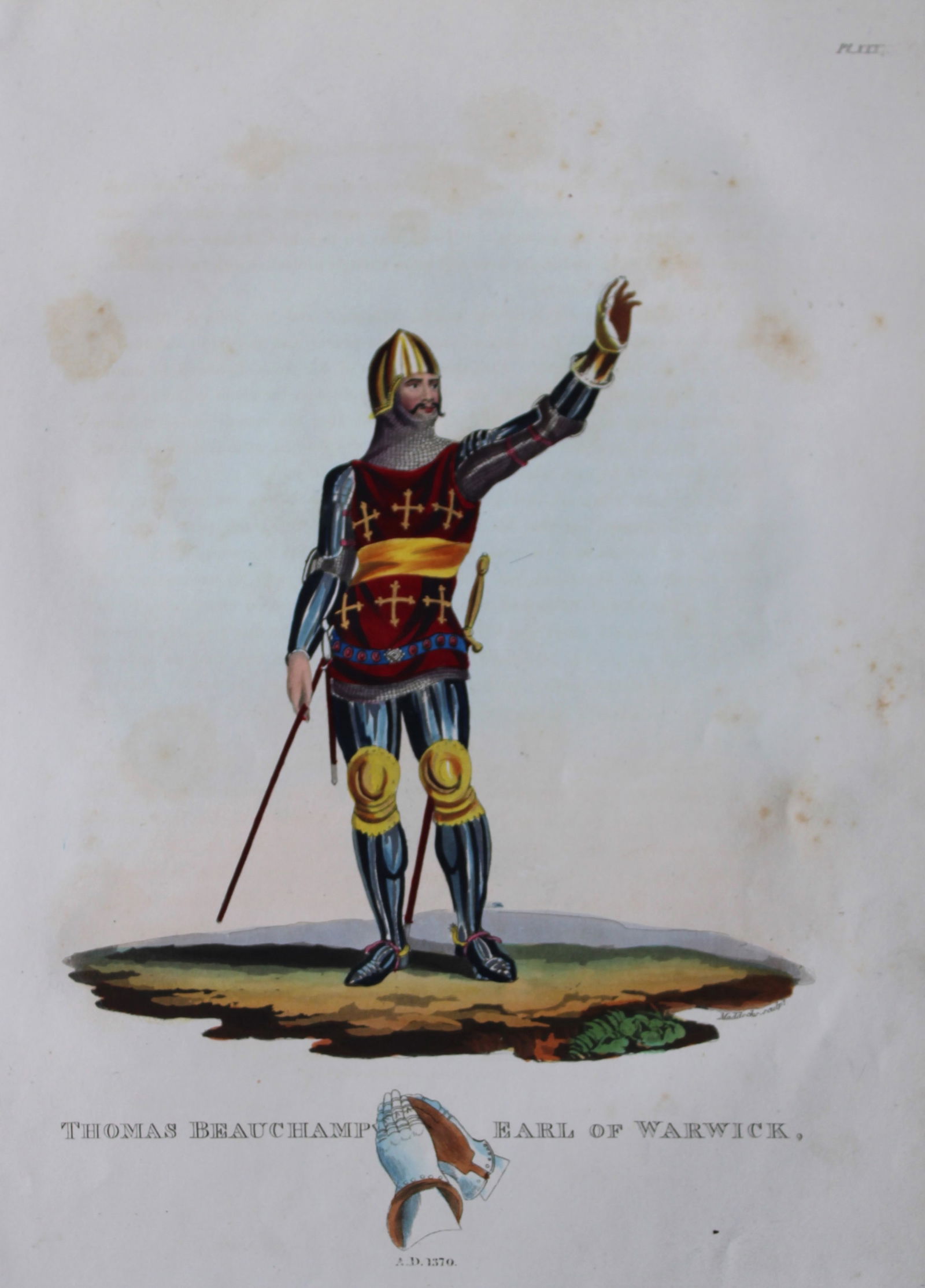 Thomas Beauchamp Earl of Warwick by Samuel Meyrick 1842 (1 of 1)