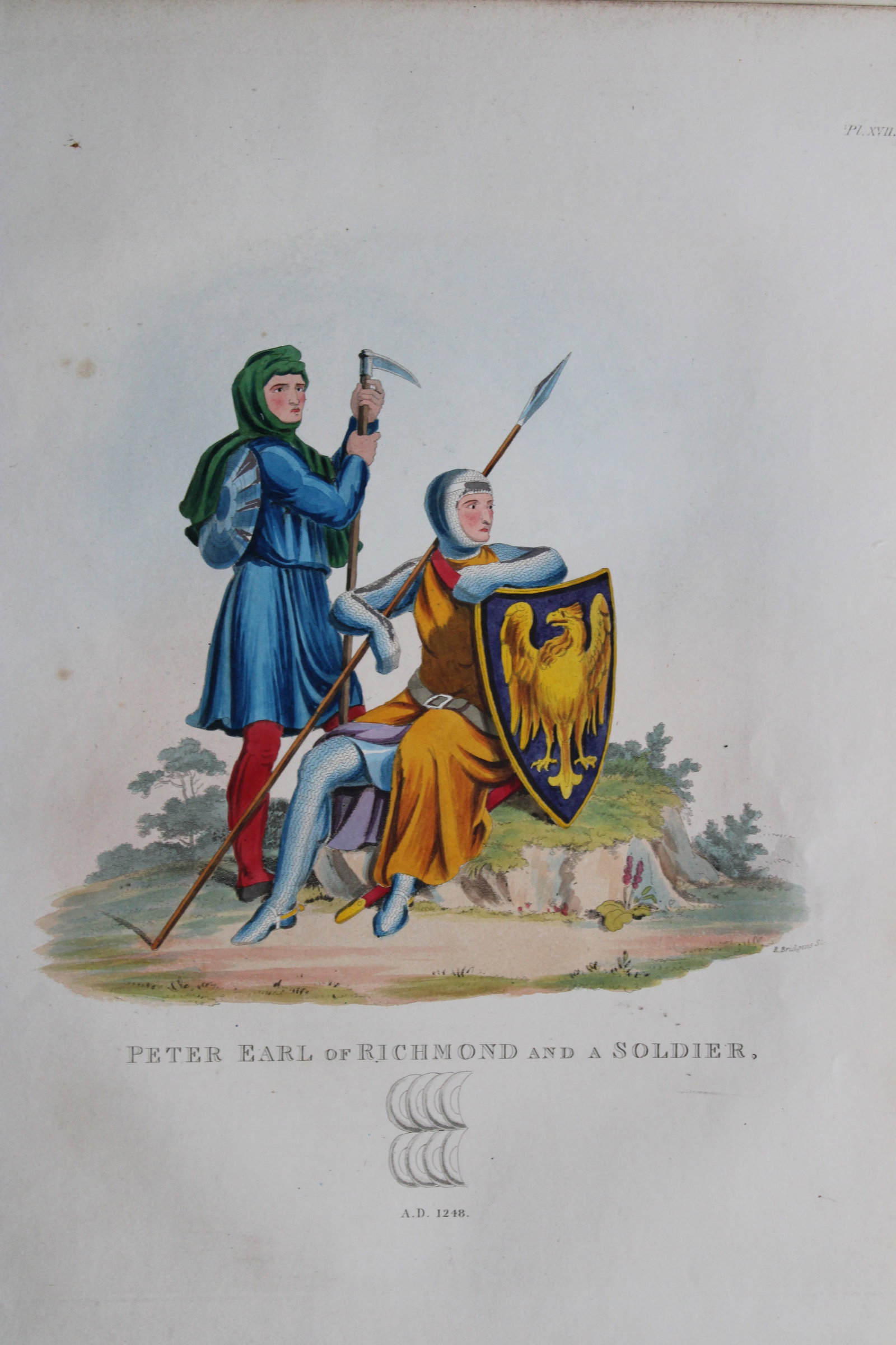 Peter Earl of Richmond and a Soldier by S. Meyrick 1842 (1 of 1)