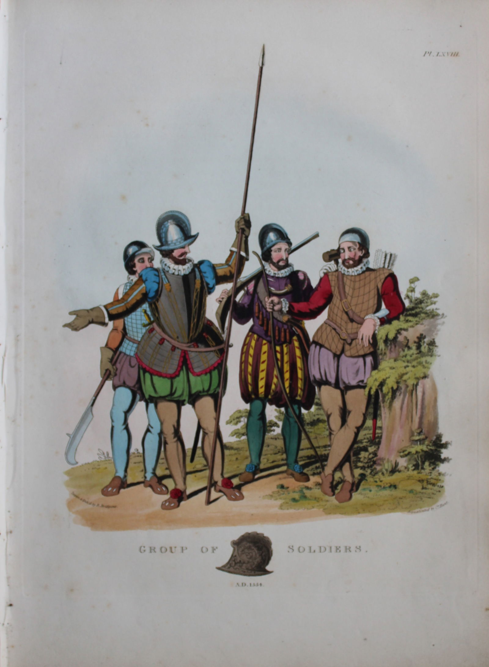 Group of Soldiers by Samuel Meyrick 1842 (1 of 1)