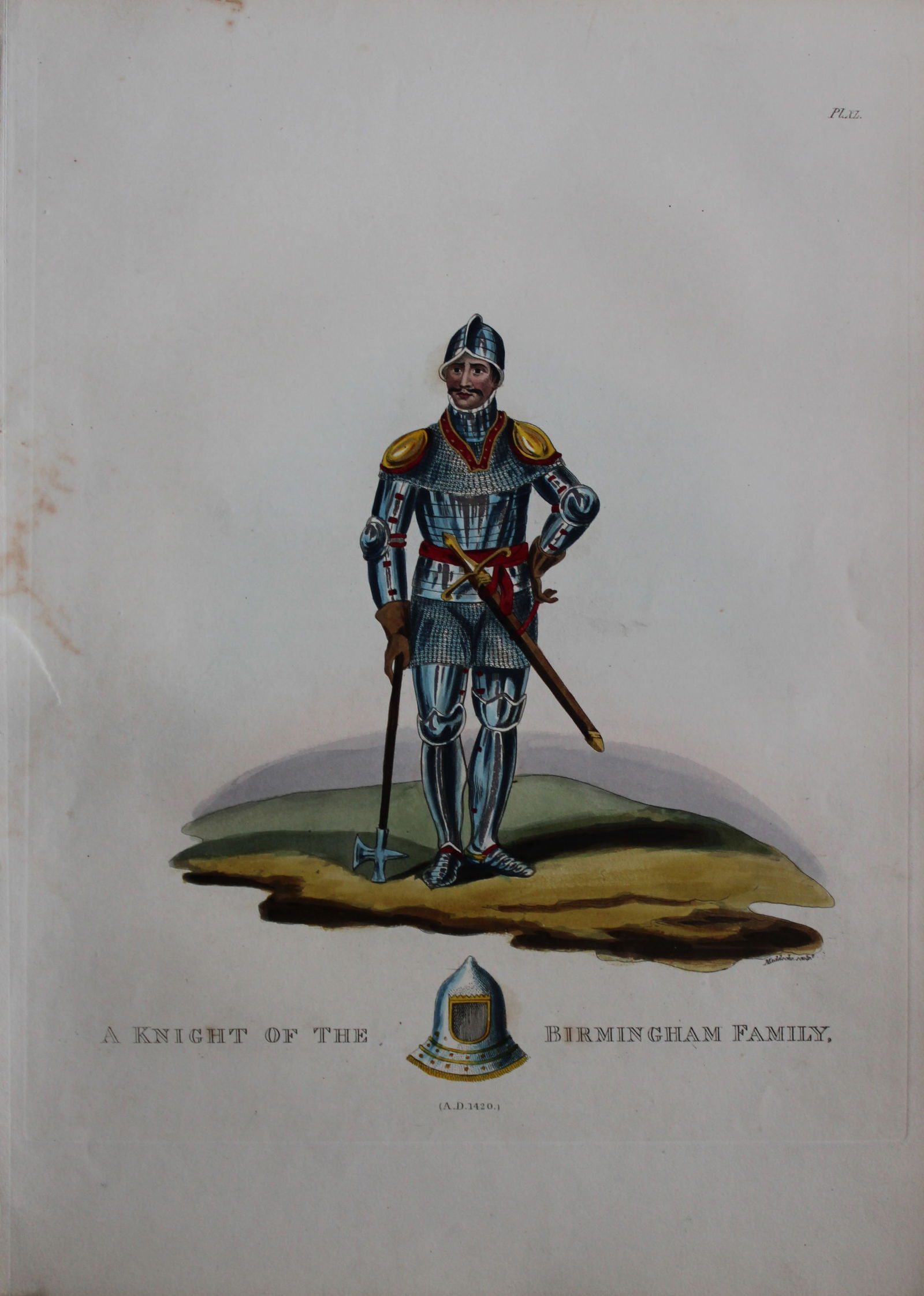 A Knight of the Birmingham Family by Samuel Meyrick 1842 (1 of 1)
