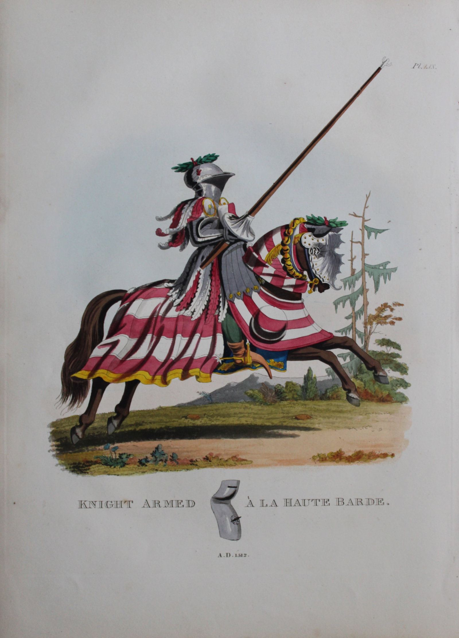 Knight armed a la Haute Barde by Samuel Meyrick 1842 (1 of 1)
