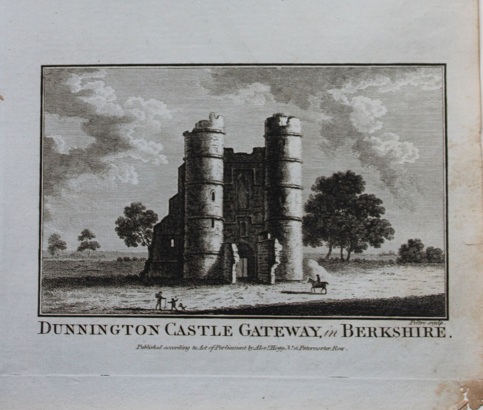 Alex Hogg - Dunnington Castle, Berkshire 1786 (1 of 1)