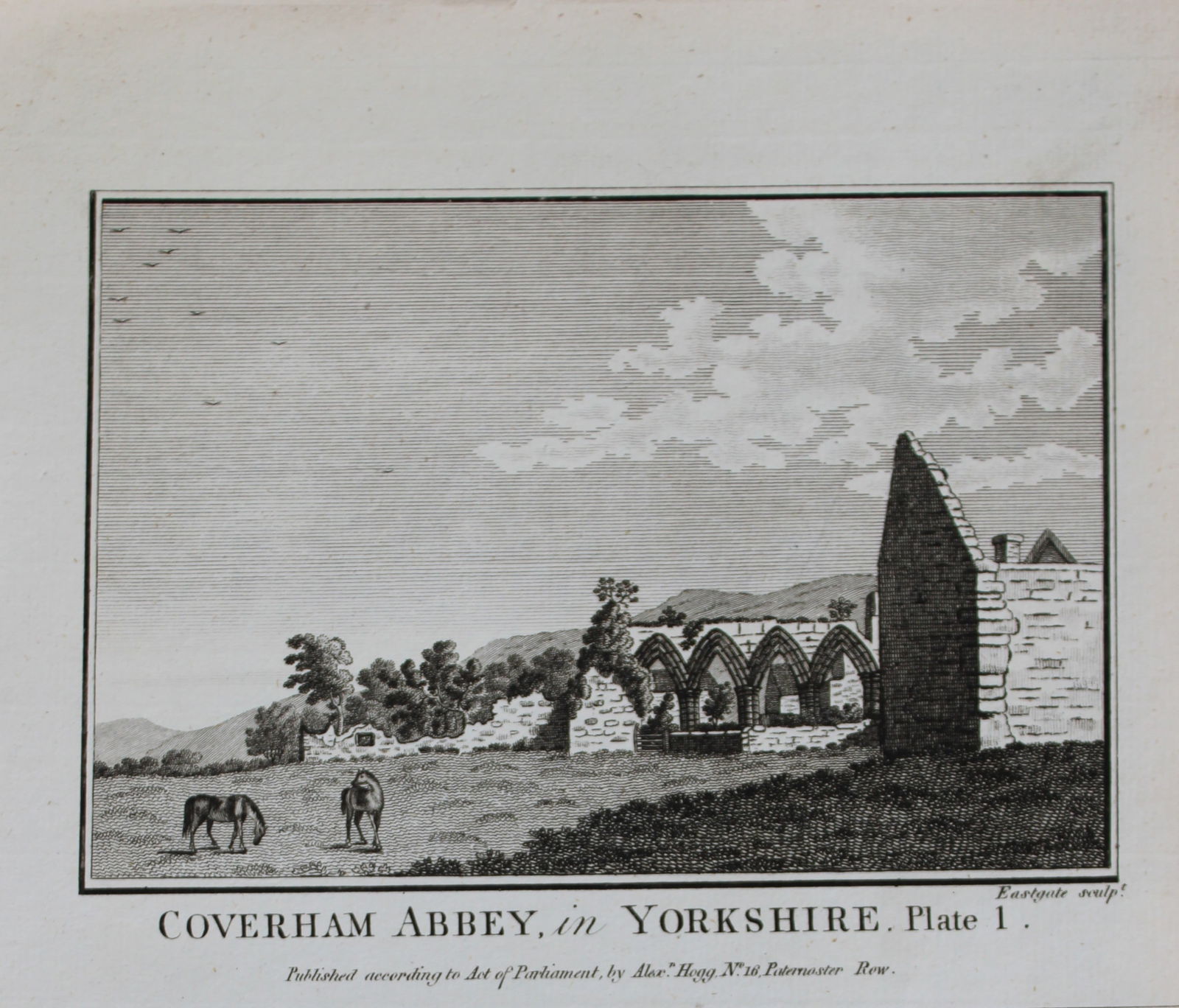 Alex Hogg - Coverham Abbey, Yorkshire 1786 (1 of 1)
