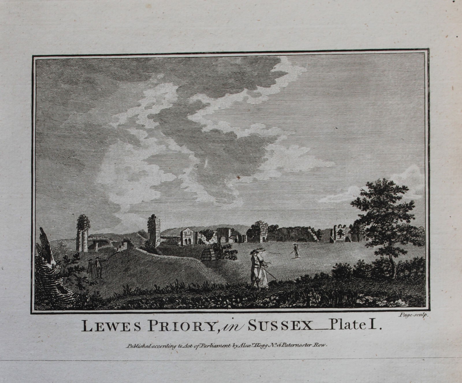 Alex Hogg - Lewes Priory, Sussex 1786 (1 of 1)