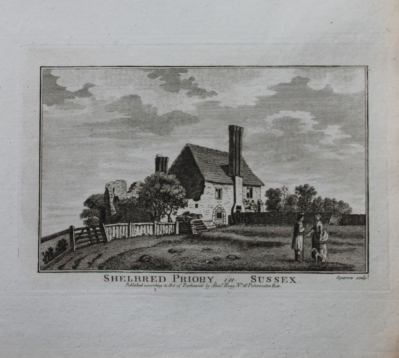 Alex Hogg - Shelbred Priory, Sussex 1786 (1 of 1)