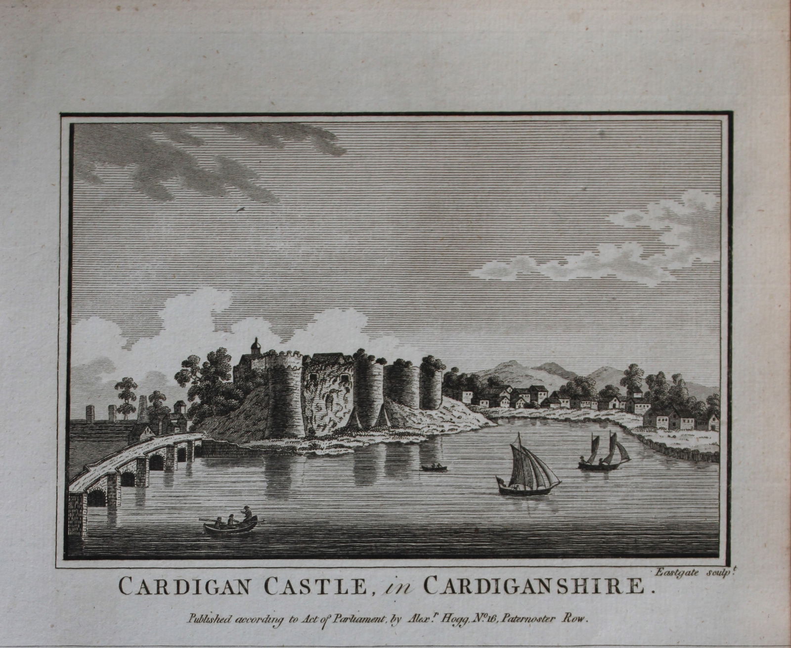 Alex Hogg - Cardigan Castle, Cardiganshire 1786 (1 of 1)