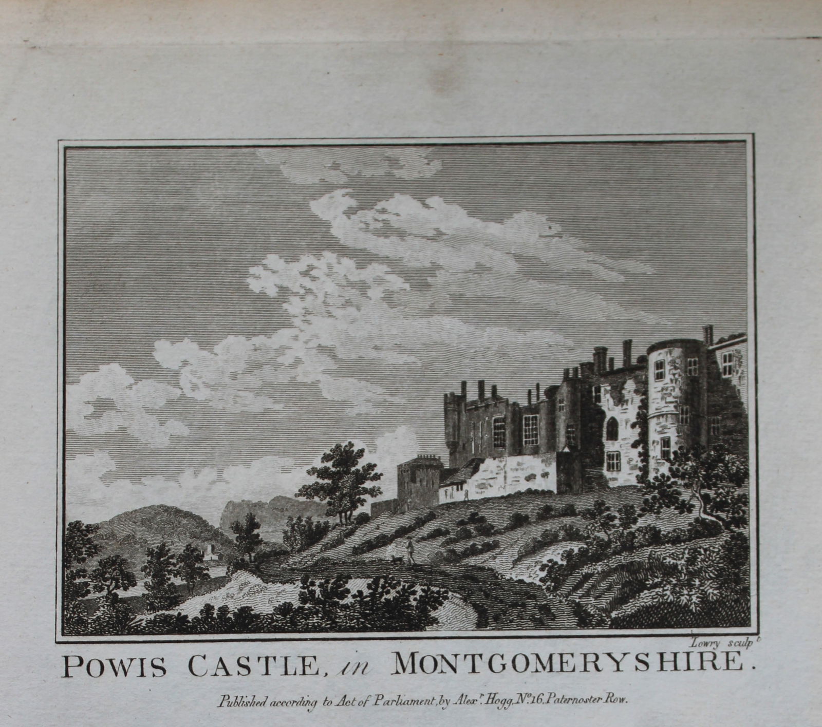 Alex Hogg - Powis Castle, Montgomeryshire 1786 (1 of 1)