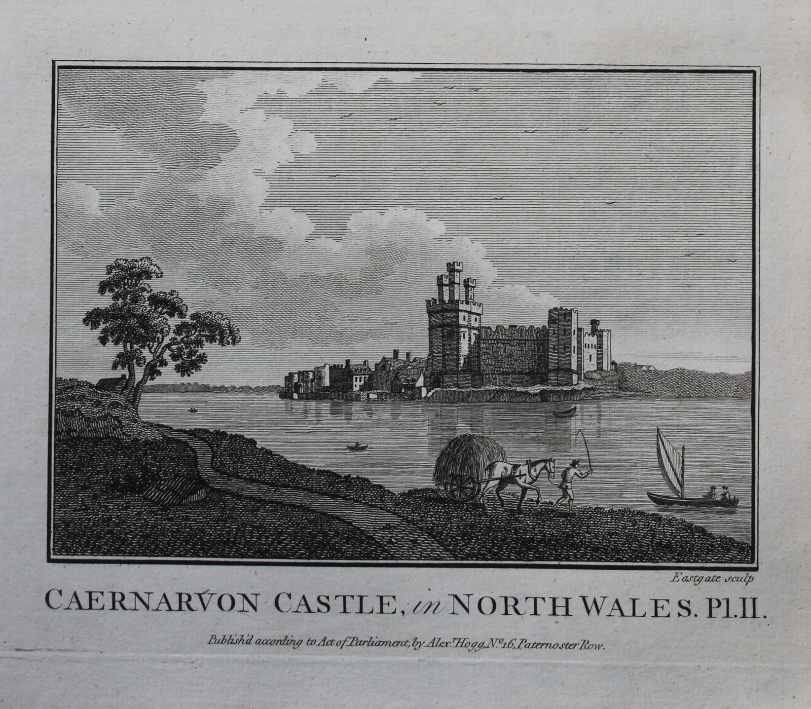 Alex Hogg - Caernarvon Castle, North Wales 1786 (1 of 1)